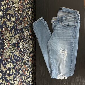 Flying Monkey Light Blue Ripped Skinny Jeans